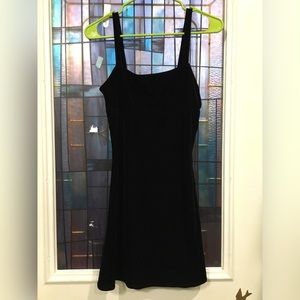 Velvet black dress with back cut out